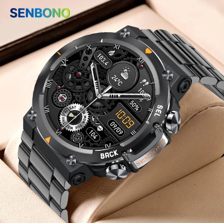 MAX18 Men Smartwatch 1.43 inch AMOLED Big Screen BT Calls Gesture Control AI Voice Sports 3-7 days