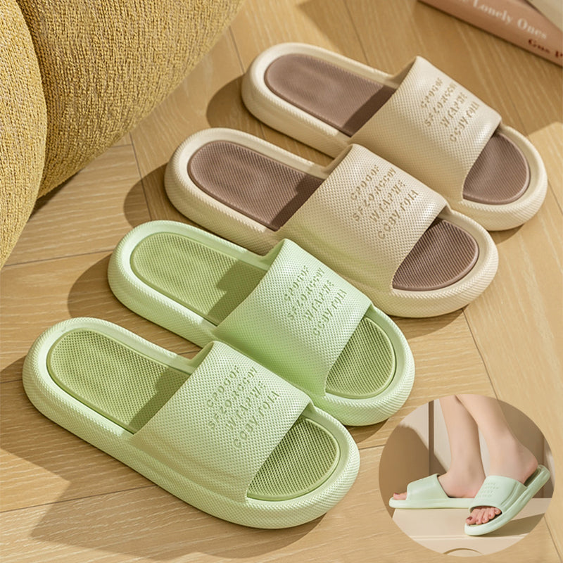 New Letter Home Slippers Summer Fashion Anti-slip Anti-odor House Shoes For Women Indoor Non-slip Floor Bathroom Slipper