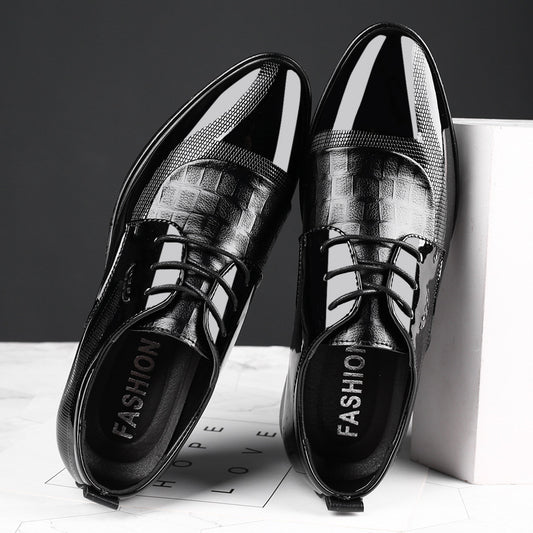 New Business Dress Shoes Large Size Shoes Men's Laces