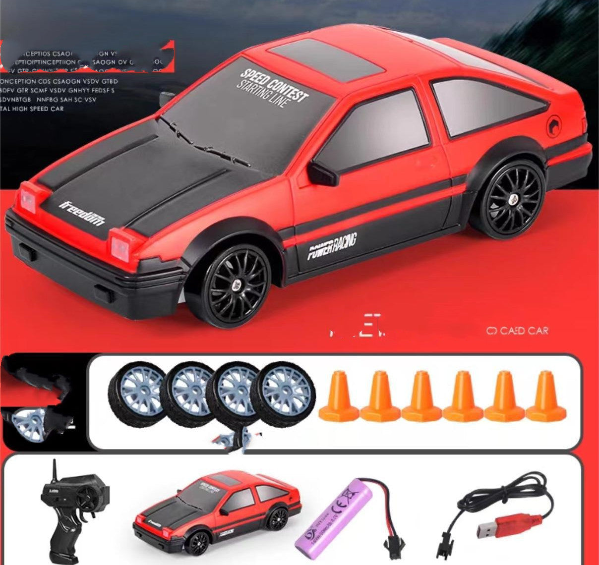 2.4G 4WD RC Drift Car Toy Remote Control Car 8-14days