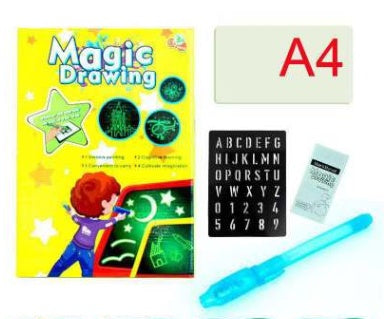 Educational Toy Drawing Pad 3D Magic 8 Light Effects Puzzle Board Sketchpad 8-14days