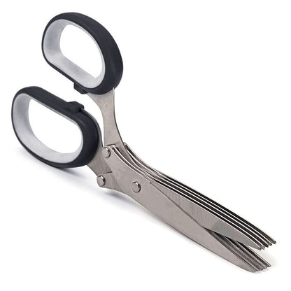 Herb Scissors Set With 5 Blades And Cover - Multipurpose Kitchen Shear