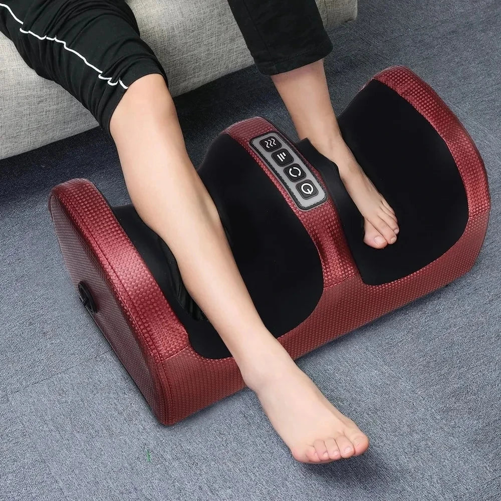 Electric Foot Massager Hot Compression Heating Therapy Shiatsu Kneading Roller Relaxed Body Plantar Fasciitis, Tendonitis, Heel 7~10days