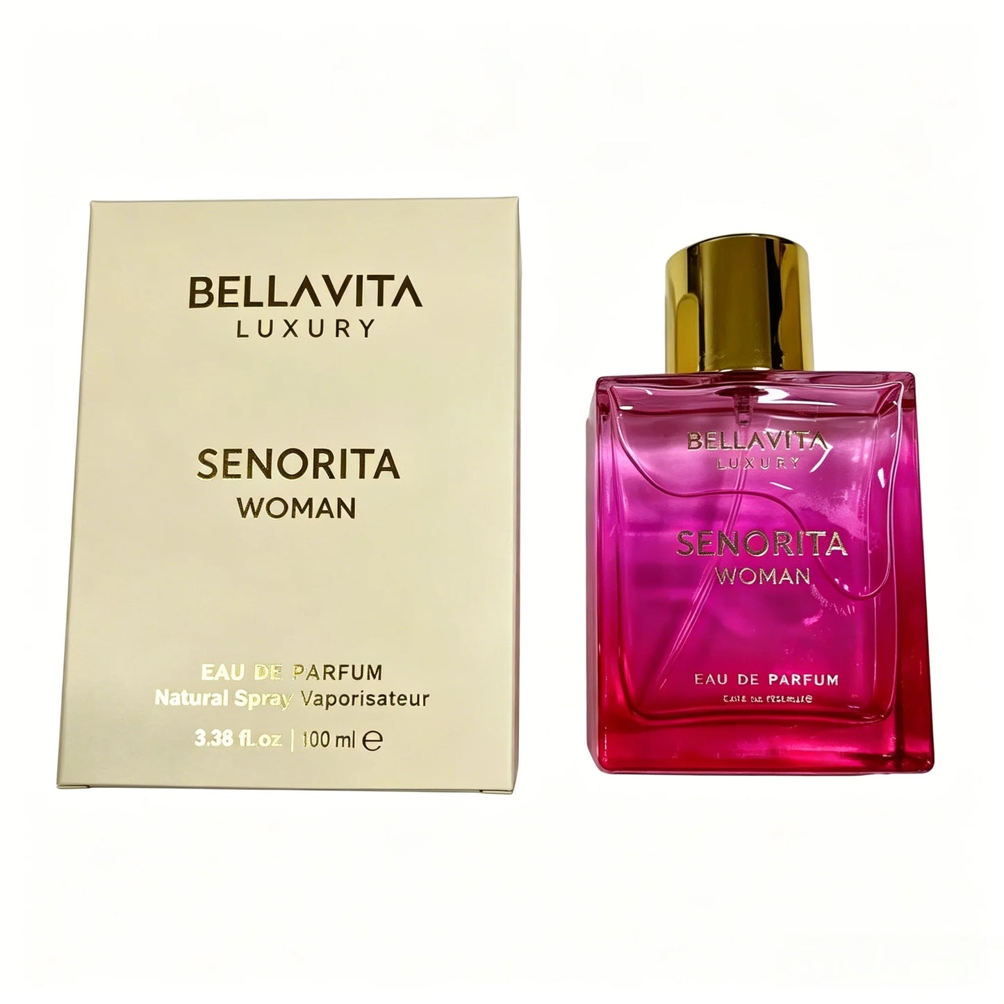 Bella Vita Luxury Date Woman Women EDP Perfume 100ml Sleek Gradient Purple Bottle Elegant Gold Cap Bright Tropical Floral Fruity Scent Summer Vacation Dating Birthday Luxury Gift For Her 4~9days