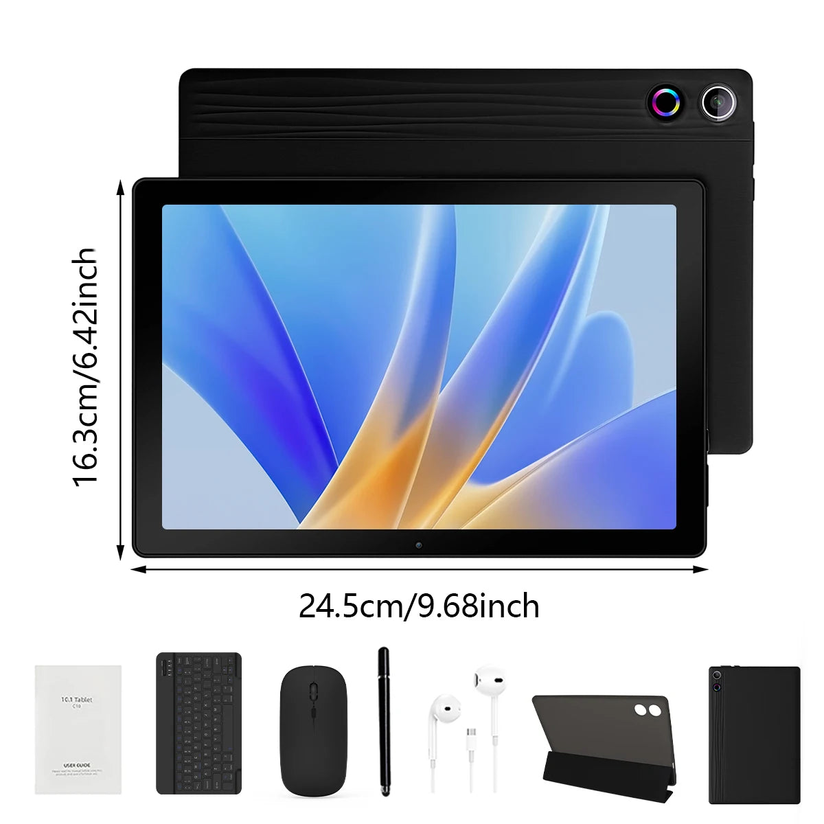 2026 Newest Android 15 Tablet 10 Inch 20GB+64GB Expandable 1TB WidevineL1 GMS 5000mAh Stylus Keyboard Mouse Headphones Case Set 3~8days