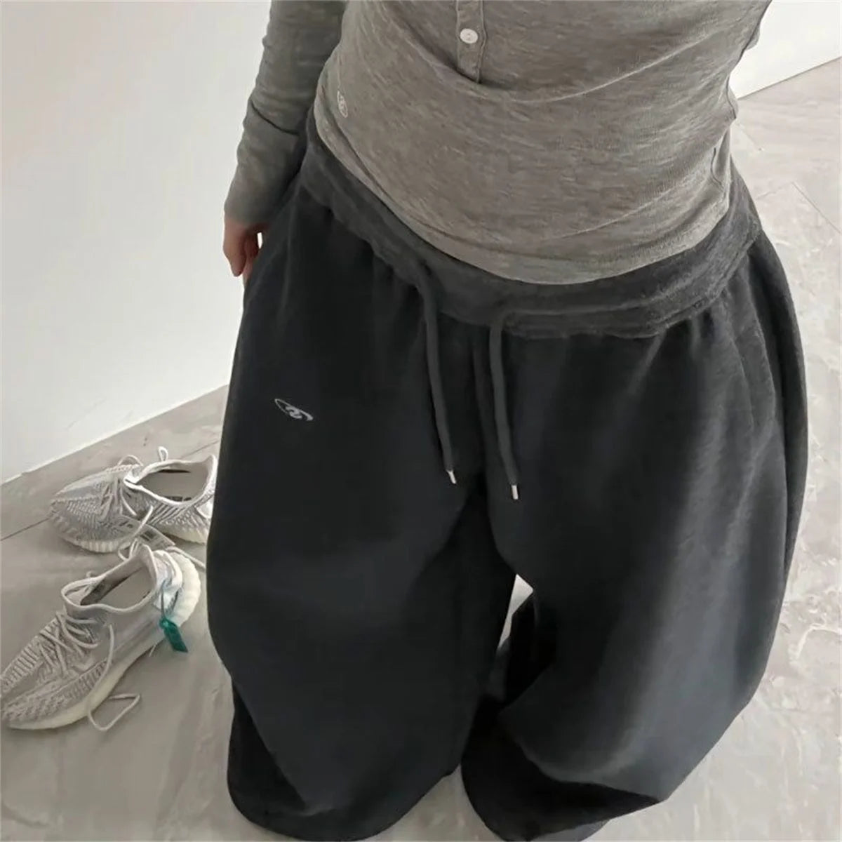 Oversize Woman Sweatpants Loose Casual Jogger Pants 7~12days