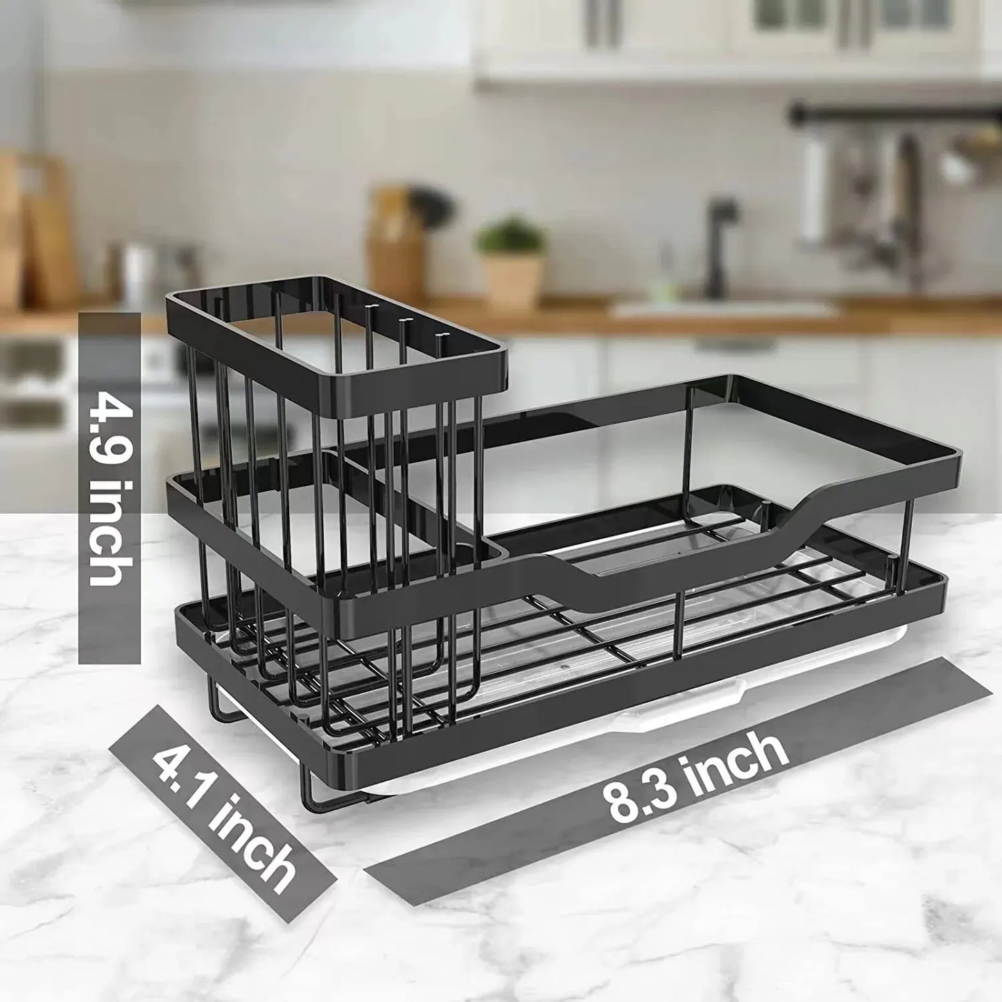 Self-draining Sink Shelf Stainless Steel Kitchen Sink Caddy Drain Rack Soap Sponge Holder for Kitchen Sink Organizer 7~10days