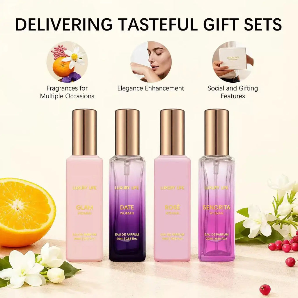 Bella Vita Luxury Women's perfume Set Gift Box Floral and fruity fragrance Long lasting sweet fragrance Suitable for any venue 3~9days