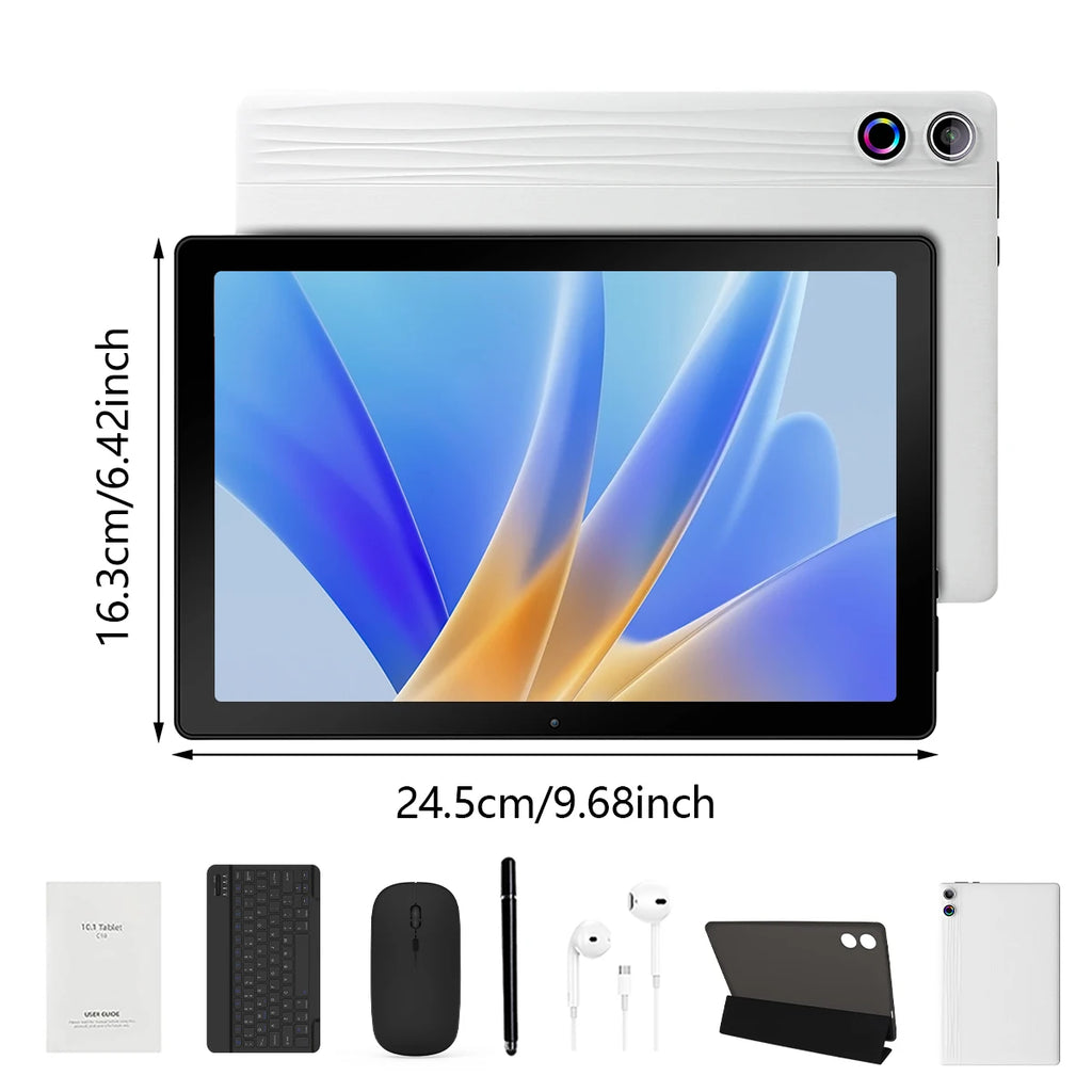 2026 Newest Android 15 Tablet 10 Inch 20GB+64GB Expandable 1TB WidevineL1 GMS 5000mAh Stylus Keyboard Mouse Headphones Case Set 3~8days