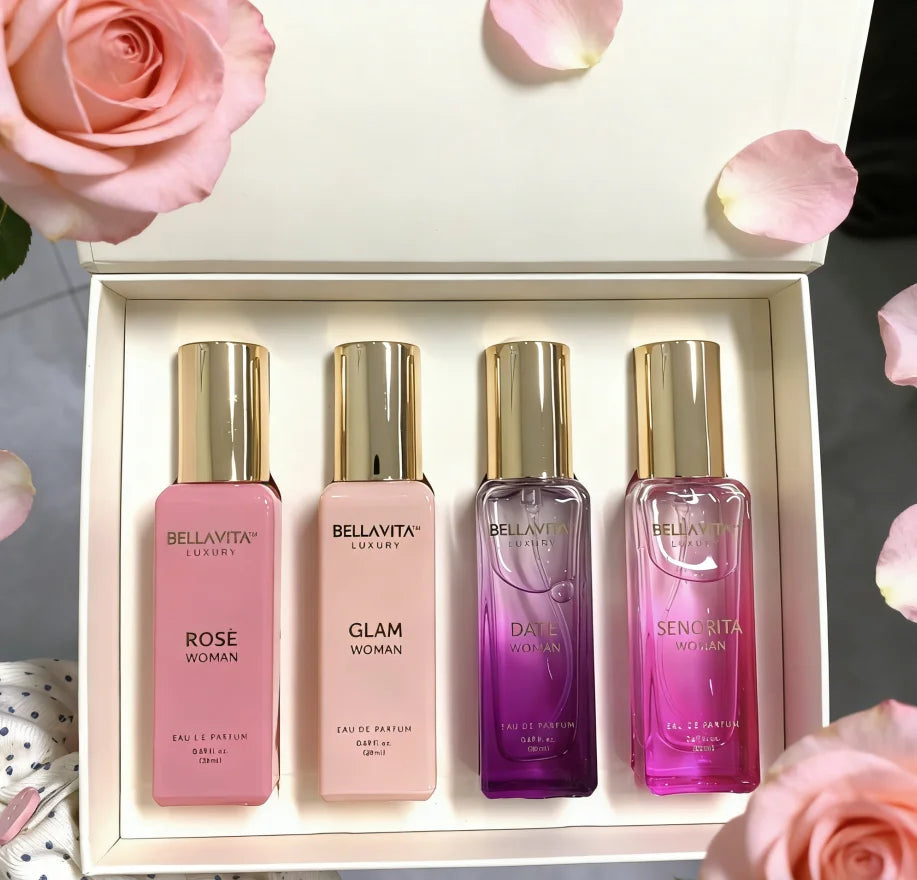 Bella Vita Luxury Women's perfume Set Gift Box Floral and fruity fragrance Long lasting sweet fragrance Suitable for any venue 3~9days