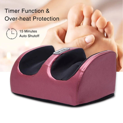 Electric Foot Massager Hot Compression Heating Therapy Shiatsu Kneading Roller Relaxed Body Plantar Fasciitis, Tendonitis, Heel 7~10days