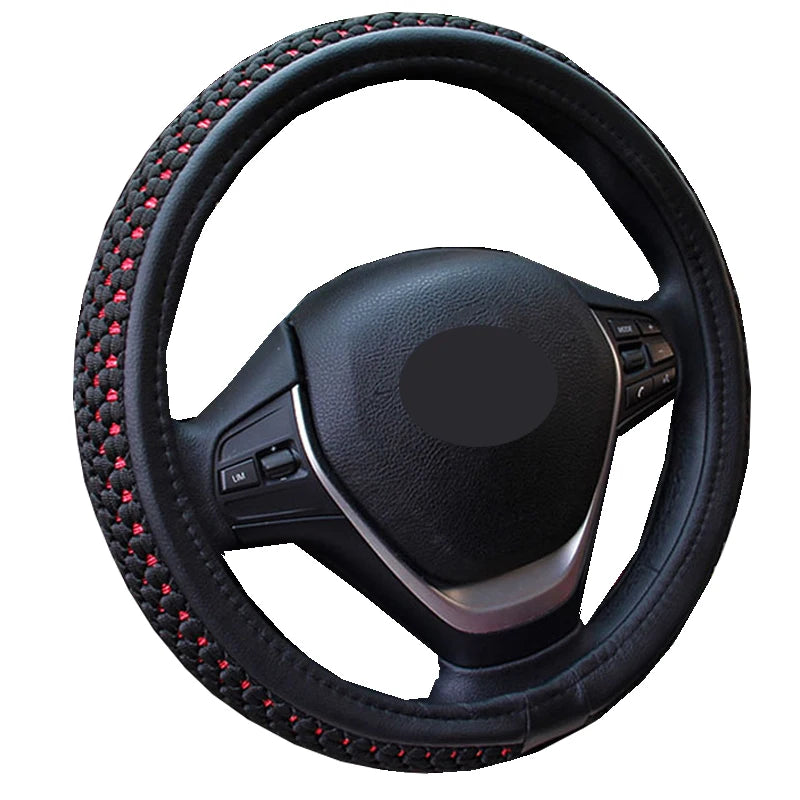 Car Steering Wheel Cover Wrap Volant Ice Silk Truck Lorry Bus Non-slip Diameters For 36 38 40 42 45 47 50 CM Auto Accessories 8~17days