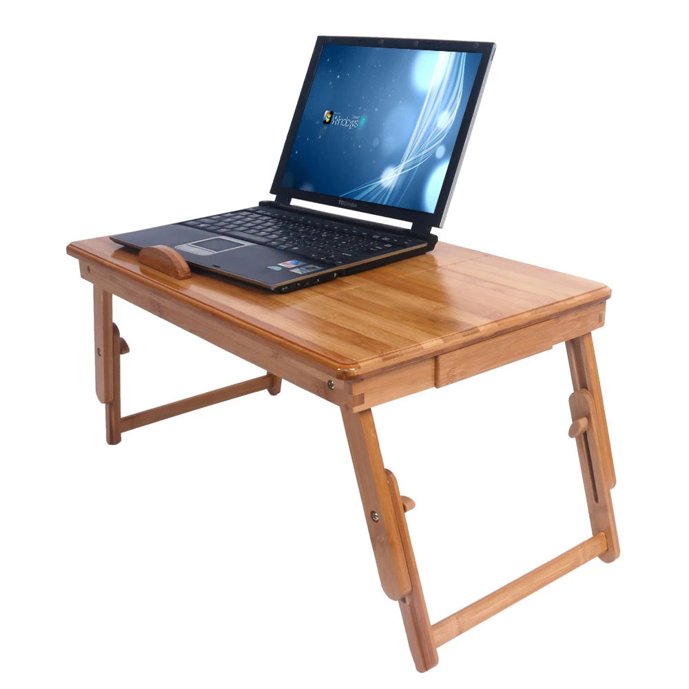 53cm Trendy Adjustable Bamboo Computer Desk 2~8days