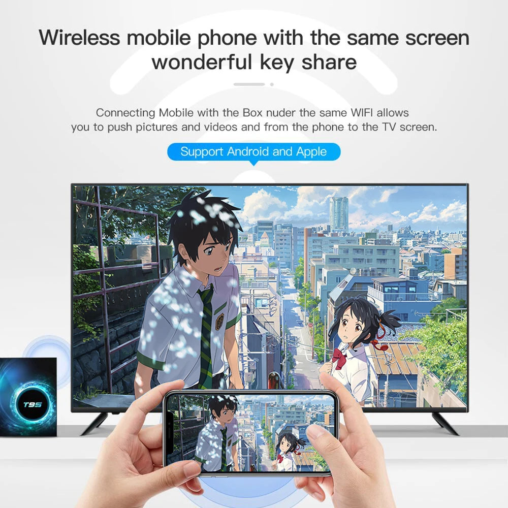 T95 android tv box Media Player 8~15days