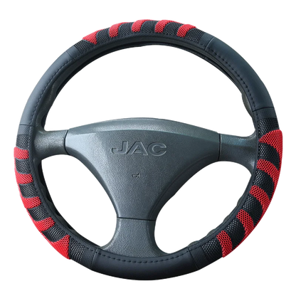 Truck Bus Car Steering Wheel Cover Diameters for 36 38 40 42 45 47 50CM 7 Sizes to Choose Carbon Fiber Black Red Dynamic 8~17days