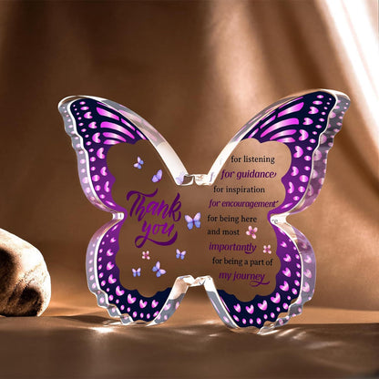 Purple Butterfly Transparent Acrylic Mother's Day Birthday Gift Home Decoration