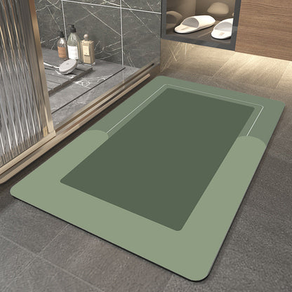 Household Solid Color Bathroom Absorbent Floor Mat