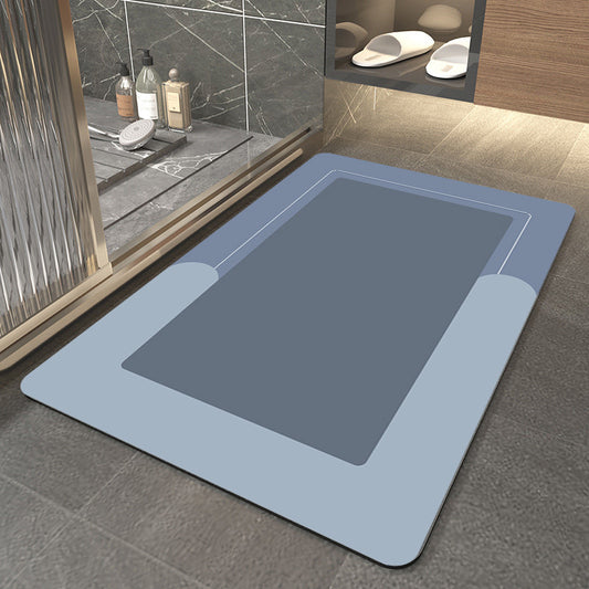 Household Solid Color Bathroom Absorbent Floor Mat