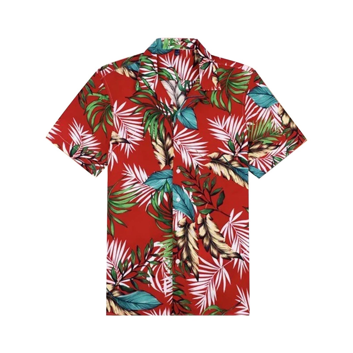 Summer Men's Hawaiian 3D Digital Printing Shirt Short Sleeve