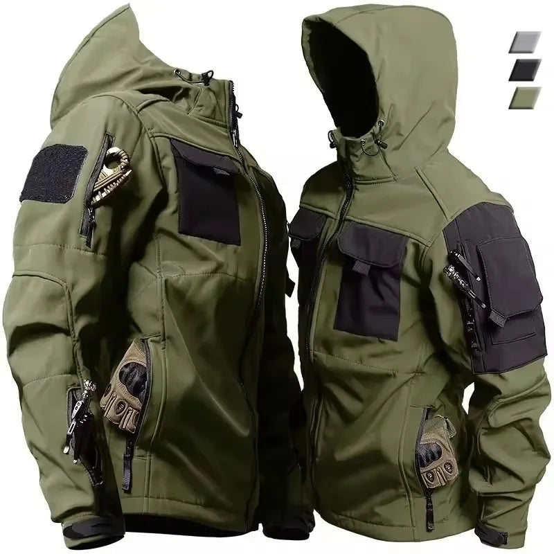 Tactical Jackets Men Outdoor Waterproof Hood Windbreaker 10~16days