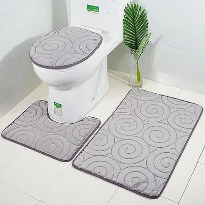 Set of 3 Bathroom Bath  Cobblestone Mat Set Cobblestone 9~13days