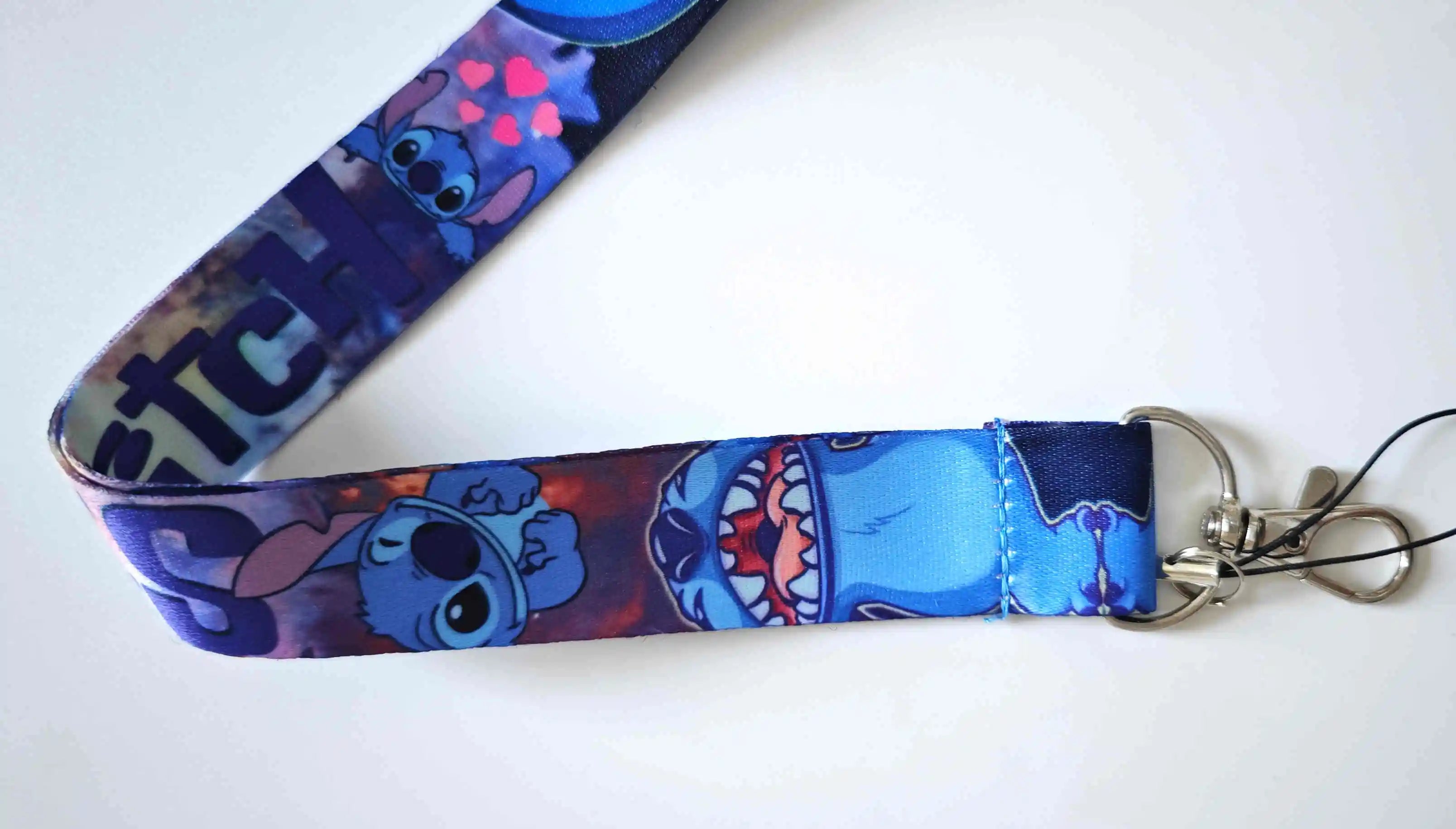 Potdemiel Disney Stitch Key Lanyard ID Badge Holders Animal Phone Neck Straps with Keyring Phone Accessories 7~13days