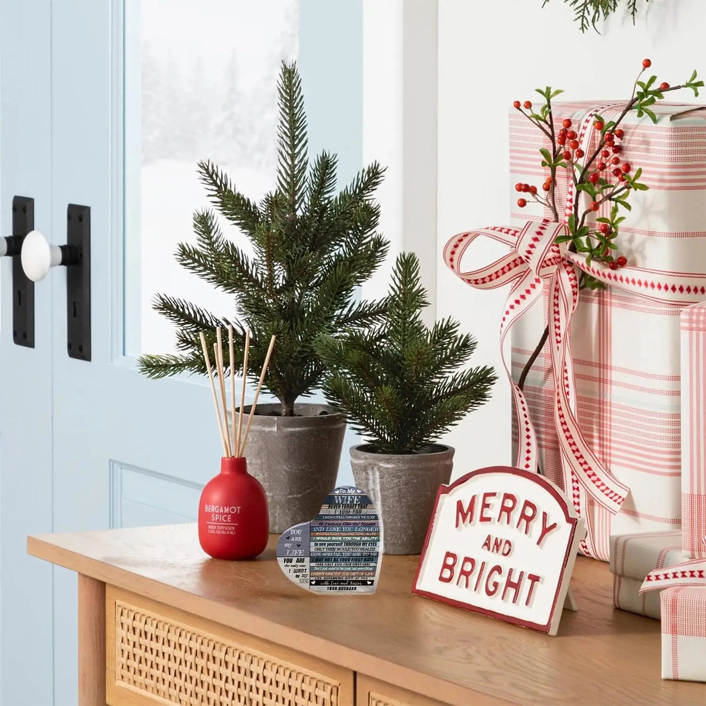 Gift for Wife Acrylic Heart Sign,Lover Plaque 9~13days