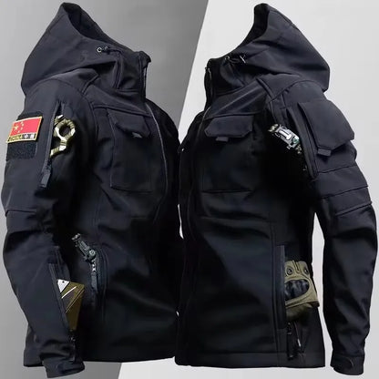 Tactical Jackets Men Outdoor Waterproof Hood Windbreaker 10~16days