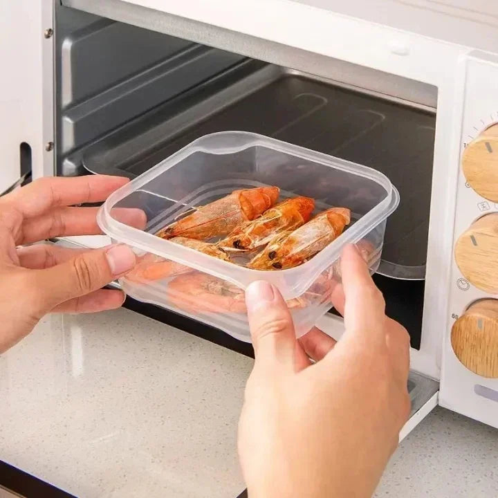 5/1Pcs Food Storage Containers With Lid Mini Transparent Fridge Meat Vegetable Fresh-Keeping Organizer Box For Kitchen Storage 9~13days