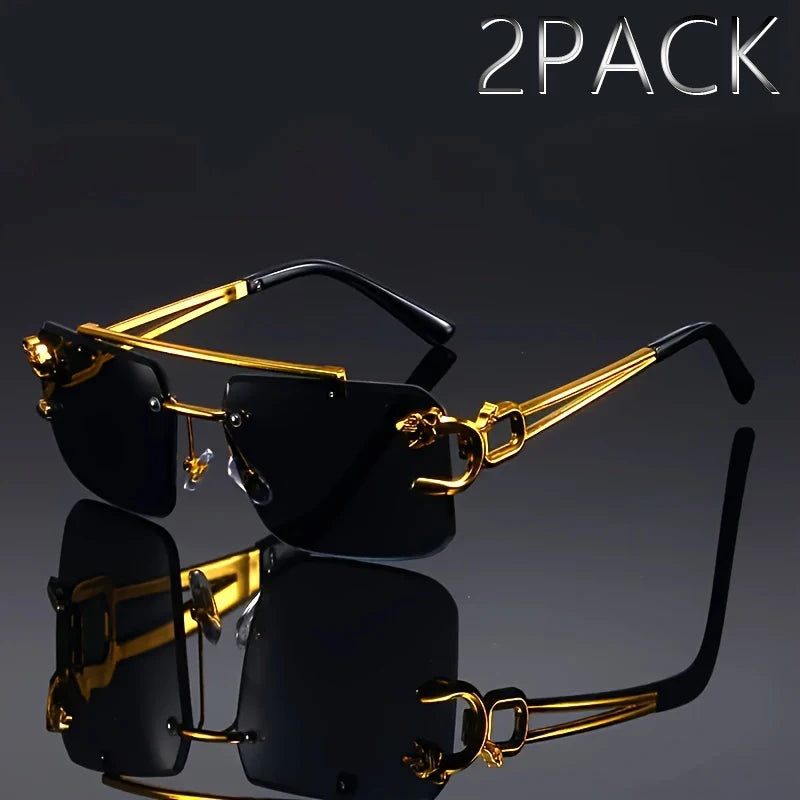2pcs Men and women Outdoor Travel Sunglasses 9~13days