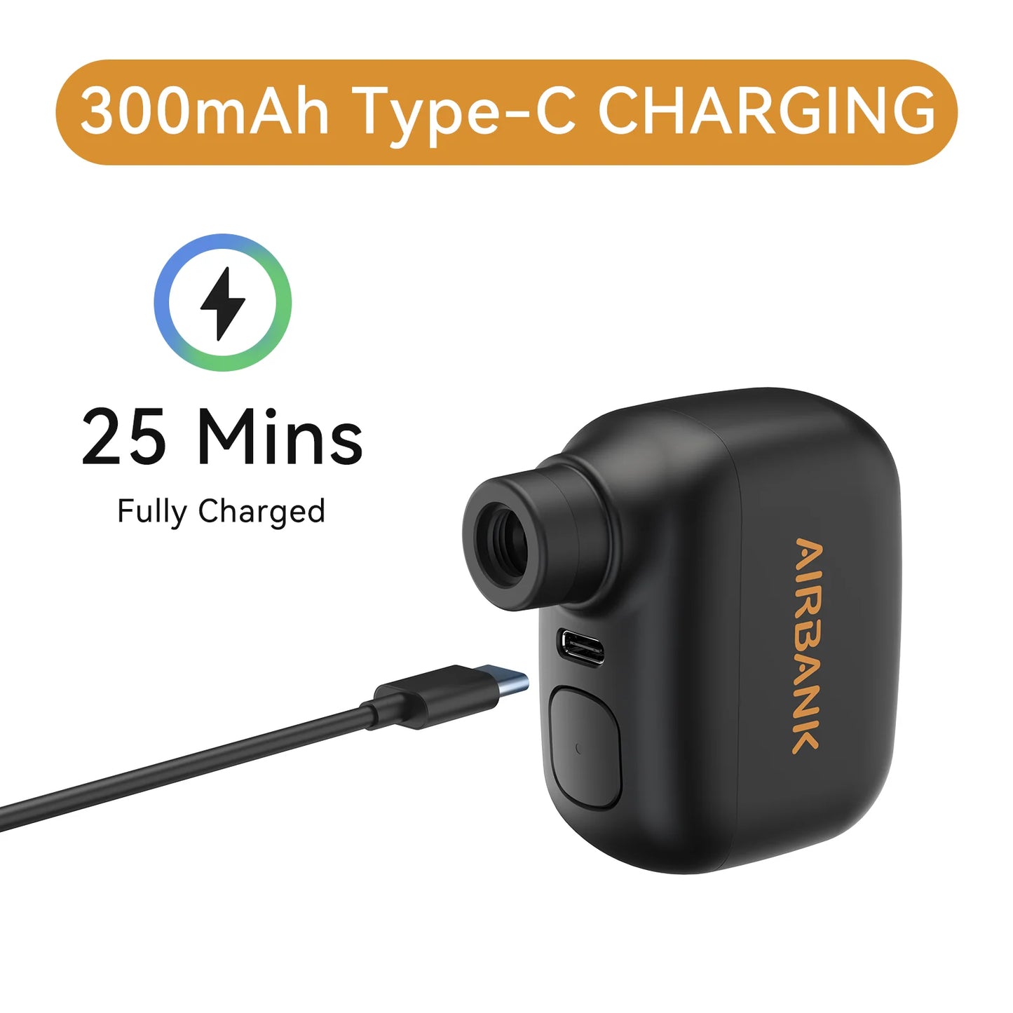 AIRBANK Pocket SE Mini Portable Electric Pump For Bicycle 9~14days