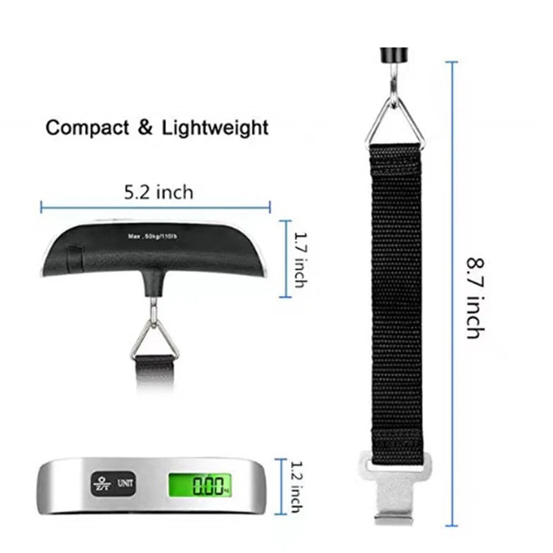 Portable Scale Digital LCD Display 110lb/50kg 7~11days