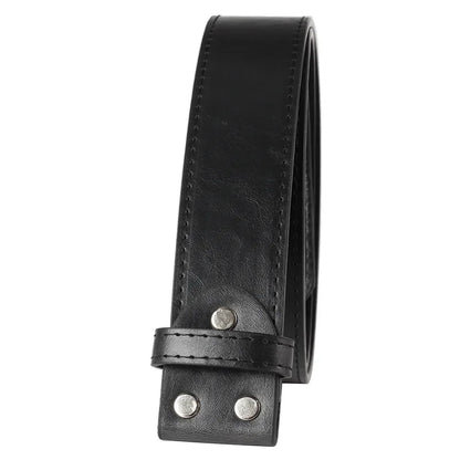 Men's PU leather Belt without buckle DIY Belt accessories 3.8cm 9~14days