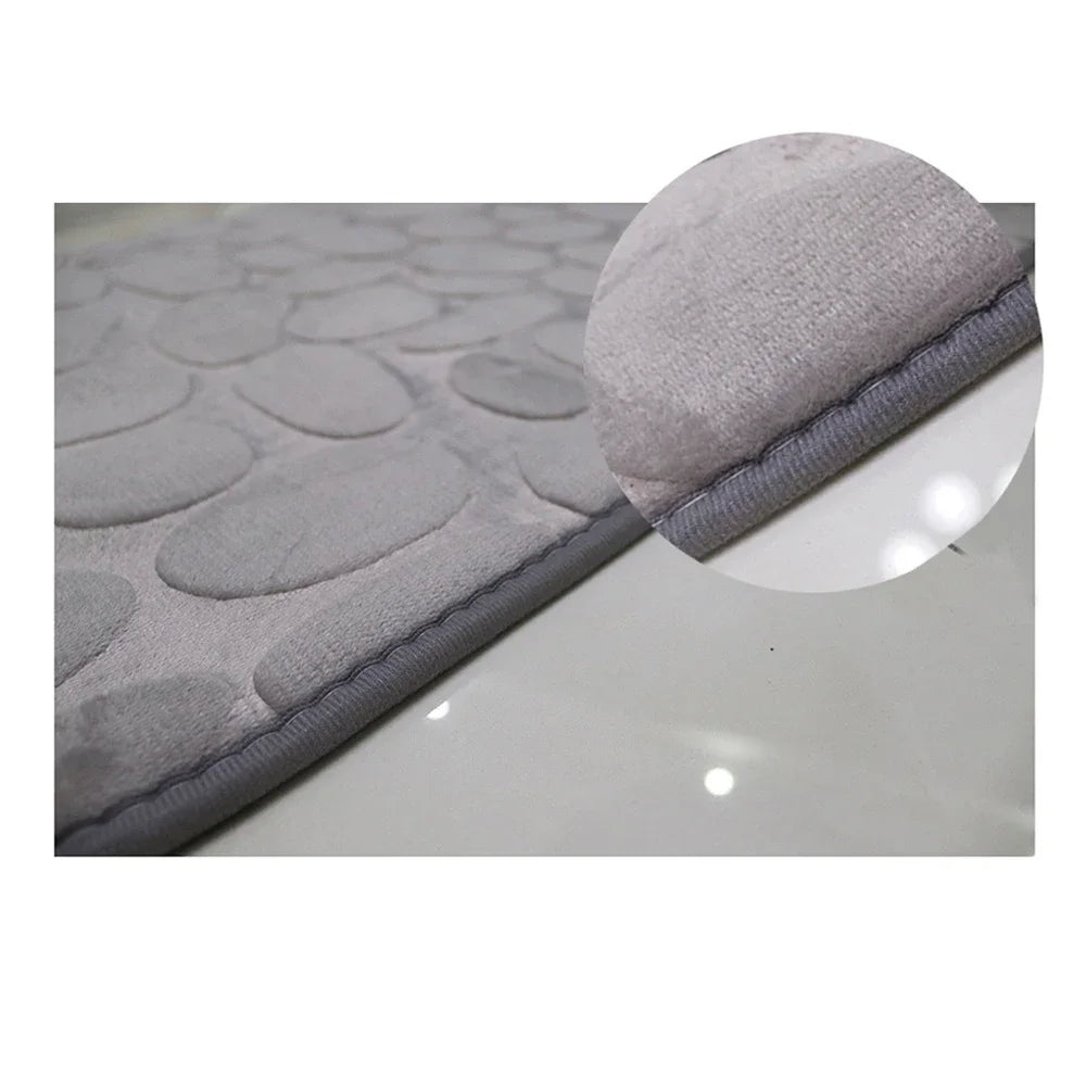 Set of 3 Bathroom Bath  Cobblestone Mat Set Cobblestone 9~13days