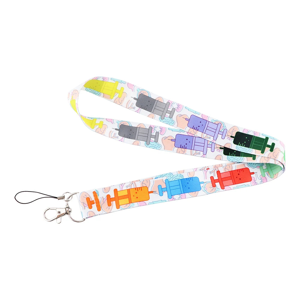 Medical Doctor Nurse Lanyards for Key Neck Strap For Card Badge Gym Key Chain Lanyard Key Holder DIY Hang Rope Keychain 7~11days