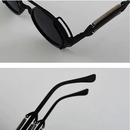Steampunk Sunglasses UV400 Round Frame 10~13days