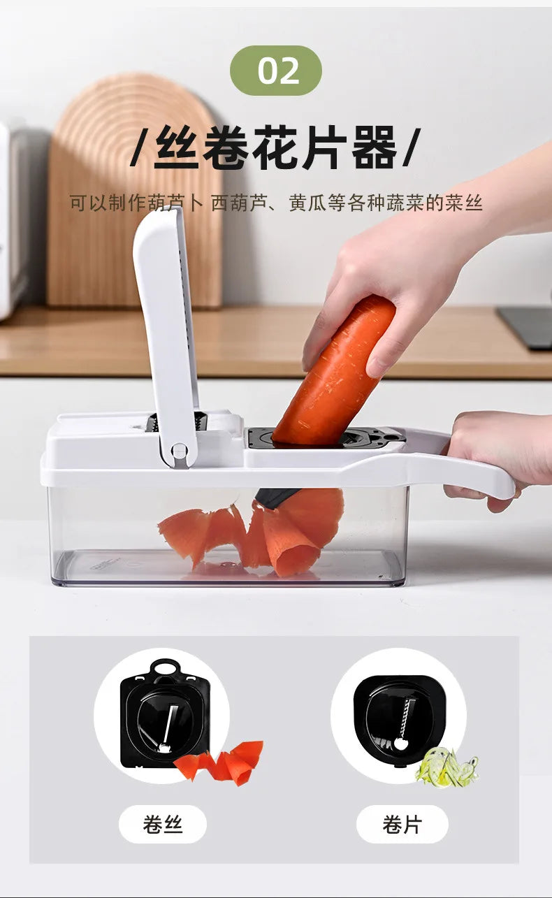 Kitchen Dicing Fruit Vegetable Cutter Grater Chopping Kitchen Gadgets 10~14days