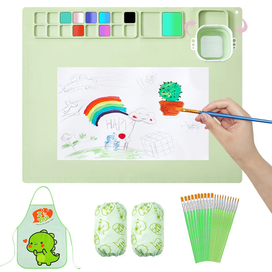 Silicone Painting Mat Set for Children's 8~14days