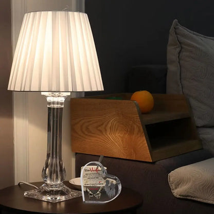 1pc acrylic heart shaped plaque, husband to wife 9~13days