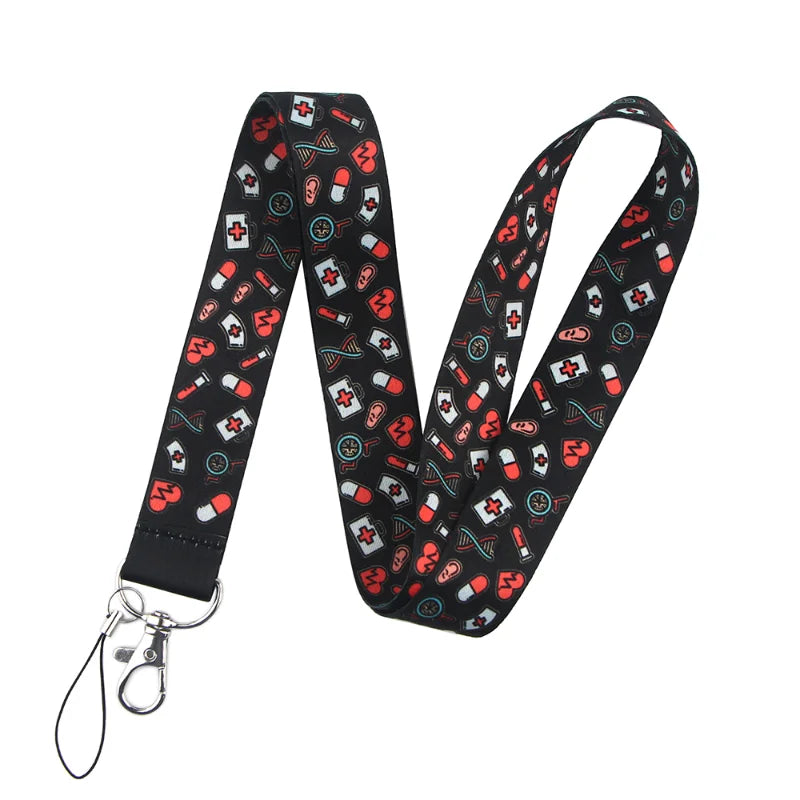 Medical Doctor Nurse Lanyards for Key Neck Strap For Card Badge Gym Key Chain Lanyard Key Holder DIY Hang Rope Keychain 7~11days