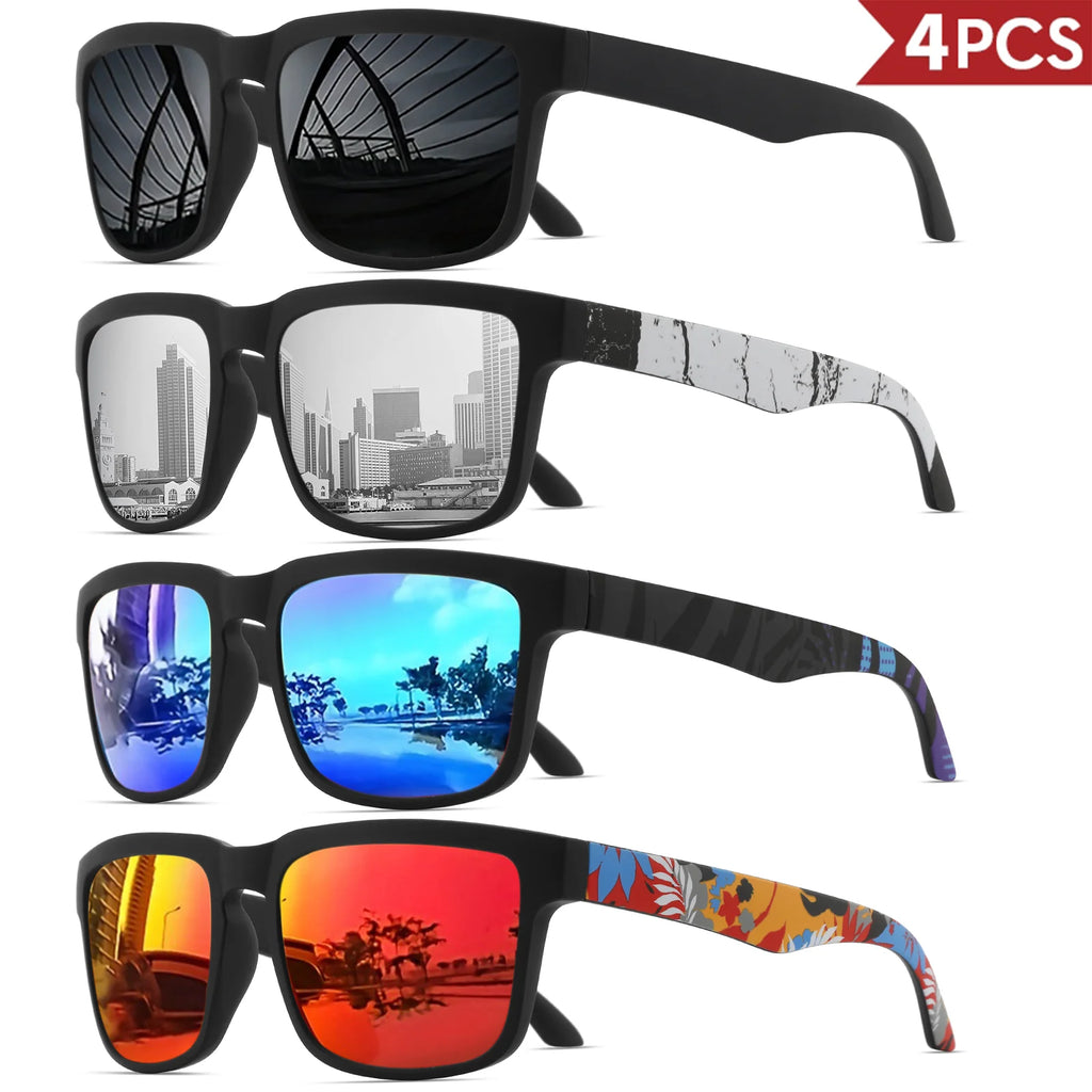 4PCS Square Sports Sunglasses 9~13days
