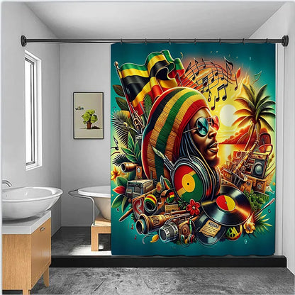 Shower Rapper Bob Marleys Curtain 7~10days