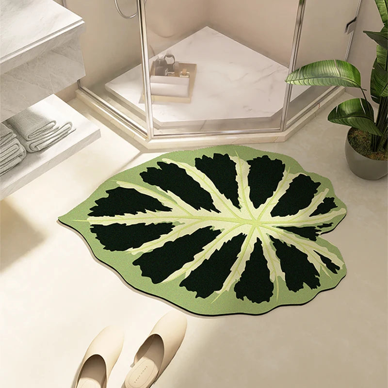 Bathroom Mat U Shape Leaf 11~15days