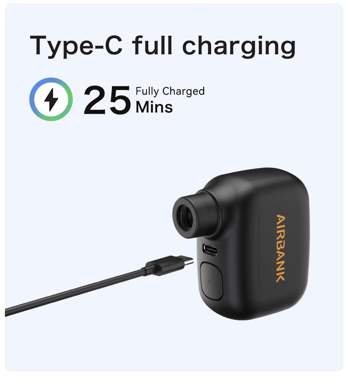 AIRBANK Pocket SE Mini Portable Electric Pump For Bicycle 9~14days