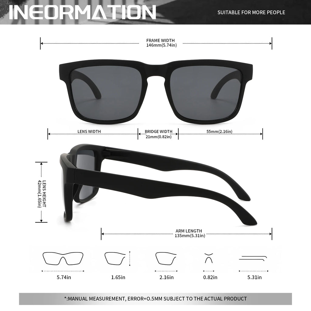 4PCS Square Sports Sunglasses 9~13days