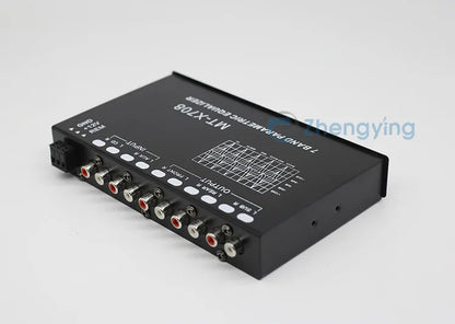 EQ7 Band Equalizer Car Audio 12V with CD AUX Input Select Switch Car Audio EQ Tuning Crossover Amplifier Parametric Equalizer EQ 7~10days