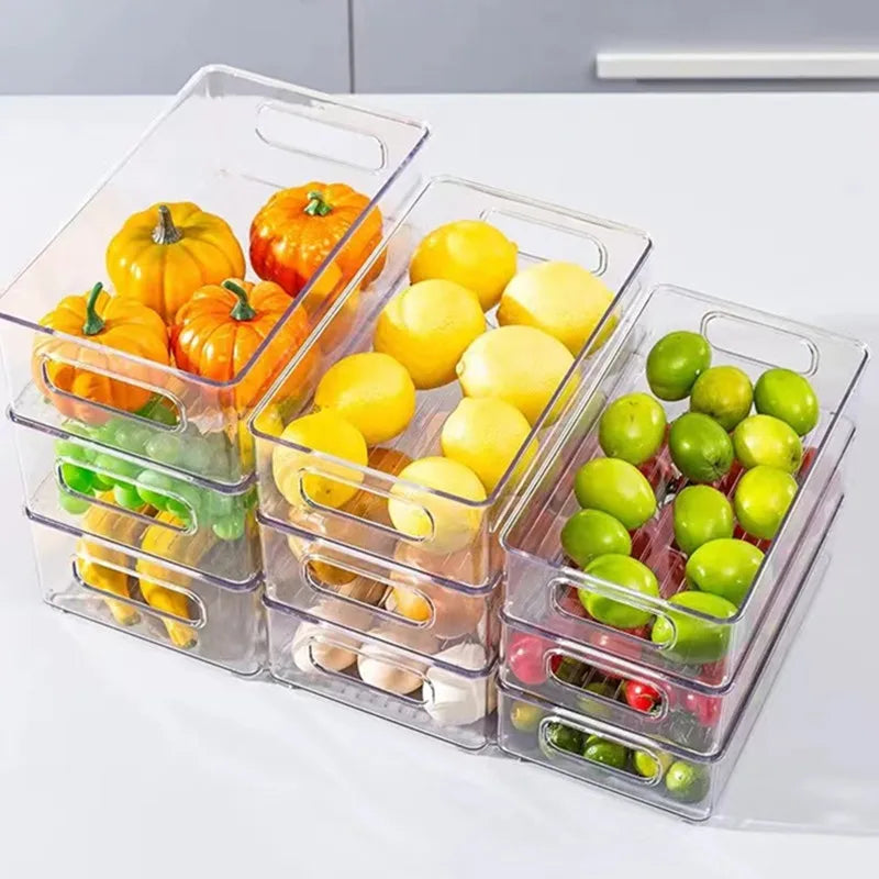 Refrigerator Organizer Bin Food Refrigerator Organizer Fridge Storage Box Organizers Plastic Food Storage kitchen Organizers 5~8days