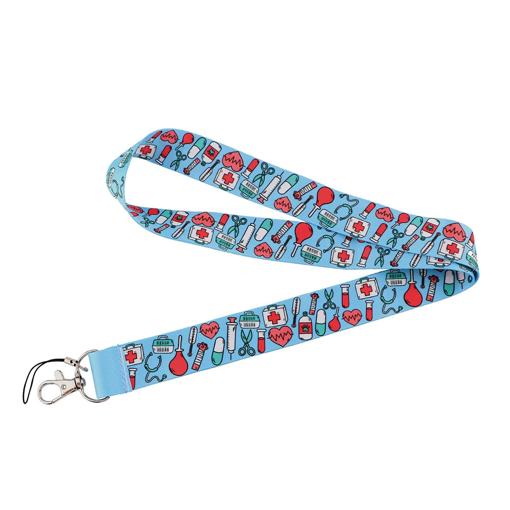 Medical Doctor Nurse Lanyards for Key Neck Strap For Card Badge Gym Key Chain Lanyard Key Holder DIY Hang Rope Keychain 7~11days