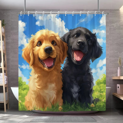 Funny Dog Shower Curtain 7~10days