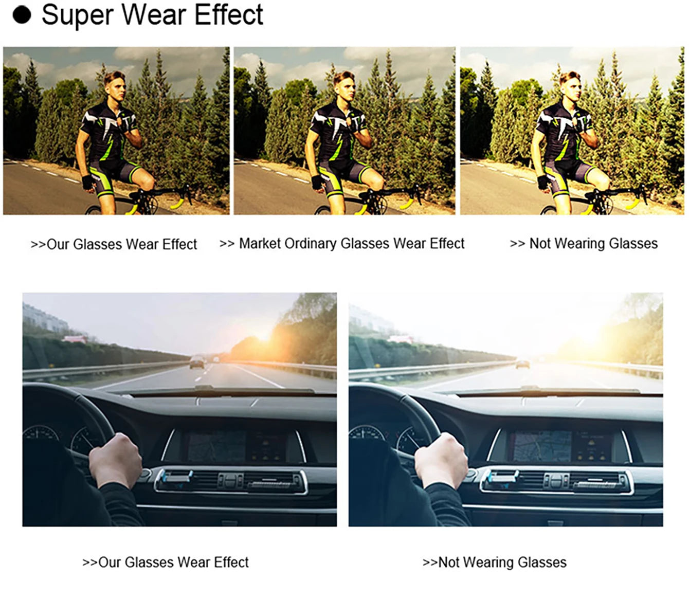 Square Big Frame Sunglasses Men/Women 10~13days